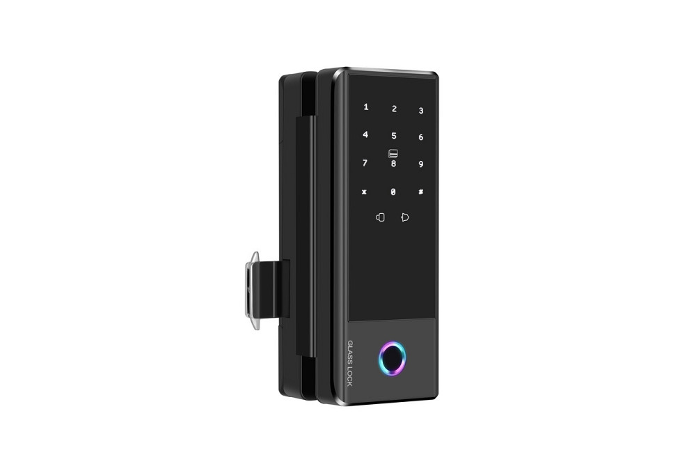 Розумний біометричний замок на скляні двері SEVEN LOCK SL-7776BF black Київ - фото 13