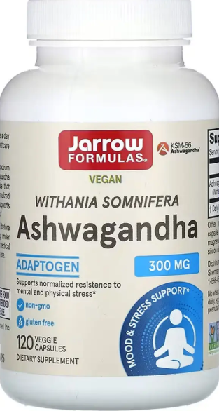 Екстракт кореня ашваганді Jarrow Formulas Ashwagandha 300мг 120 раст капс Київ - фото 1
