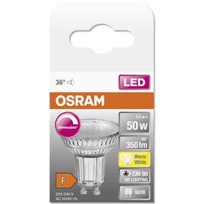 Лампочка Osram LED PAR16 DIM 50 36 4,5W/927 230V GU10 (4058075797888) Вінниця