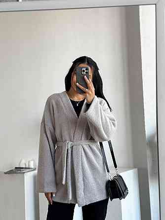 Жіночий теплий модний кардиган альпака Молочний, 42/44 Одеса