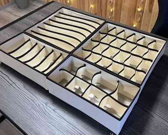 Практичний Комплект органайзерів білизни 4в1 Контейнер для хранения. Харків