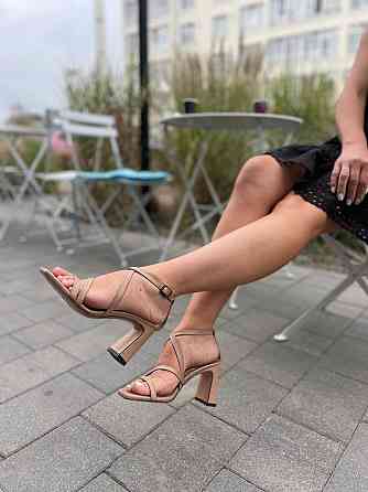 LIRIO Босоніжки жіночі капучино шкіряні LIRIO L0275/8073-72 літні на підборах / Стильні босоніж Коломыя