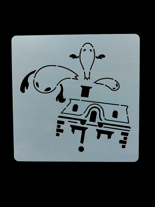 Трафарет Хэллоуин Привидения 15 на 15 см серый Киев - изображение 1