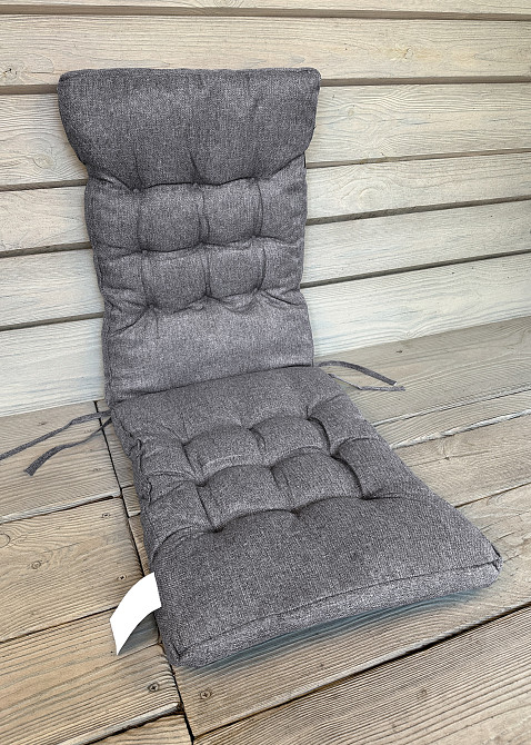 Подушка для стільців (40x120х4 см) подвійна Decorator Мальмо колір сірий 84-157 Київ - фото 3