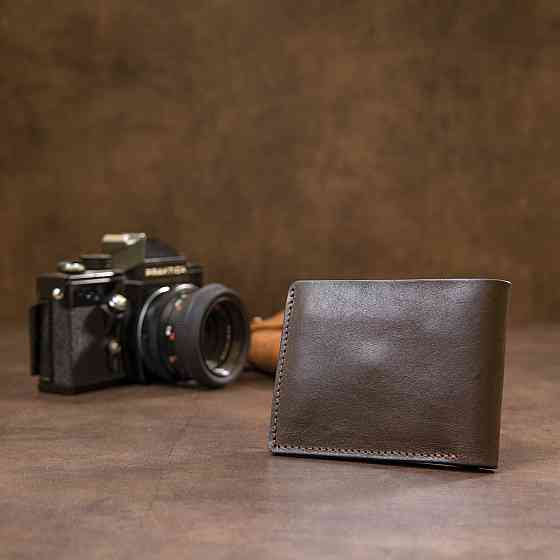 Портмоне из натуральной кожи для мужчин Коричневый (GRANDE PELLE) Киев