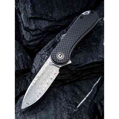 Ніж Civivi Elementum, Damascus, Carbon Fiber/G10 (C907DS) Вінниця