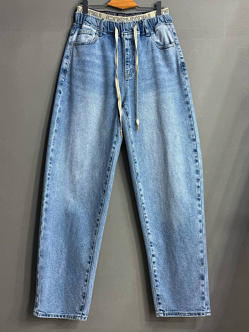 Джинсы женские Liana 1-055 MOM с резинкой на талии большие размеры голубые, голубой, З6, 36, 95 см, 120 см Киев - изображение 13