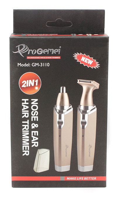 Тример ProGemei GM-3110 акумуляторний, з насадкою для носа та вух. Дніпро - фото 1