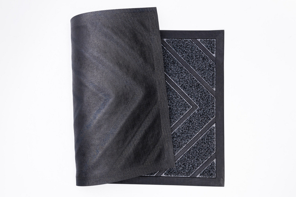 Килимок протиковзкий ПВХ з рельєфним малюнком 75×45 см сірий HP-47-3G Київ - фото 2