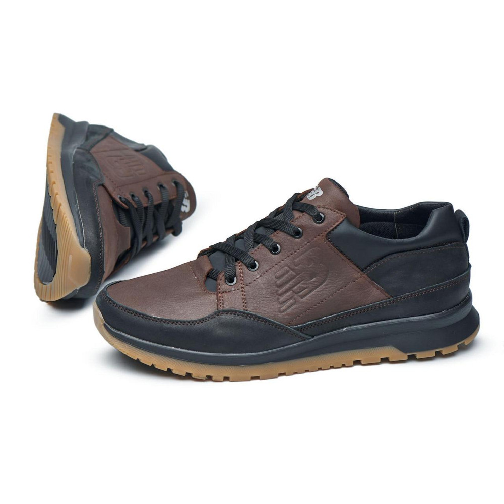 Чоловічі шкіряні кросівкм весна-осінь коричньового коліру 95 ч\кор Харьков - изображение 4