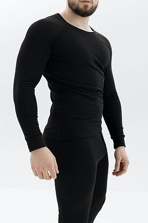 Чоловіча зимова термобілизна Thermal на флісі (Чорний) 3XL Вінниця - фото 4