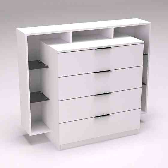 Комод Крістал, Білий, 1200/450/1000 Львів