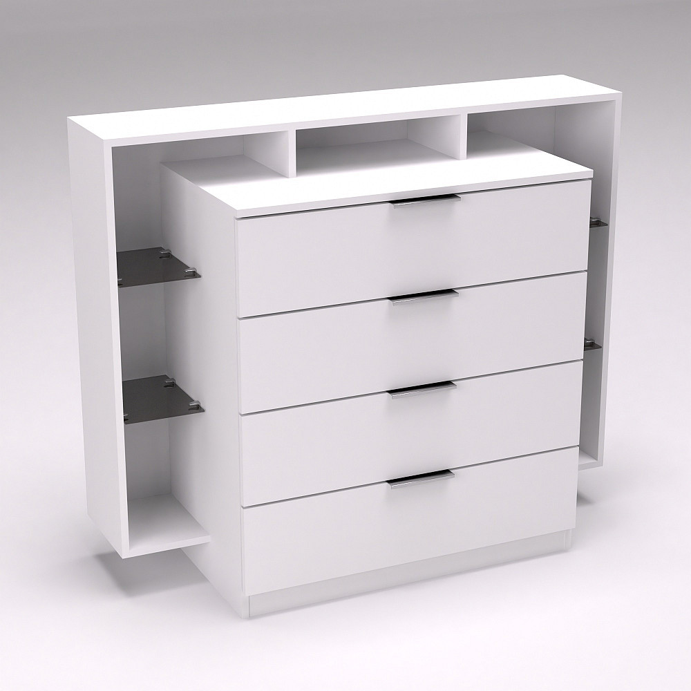 Комод Крістал, Білий, 1200/450/1000 Львів - фото 1