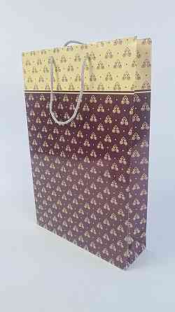 Великий паперовий пакет вертикальний 25/37/8 (артBV-044) (12 шт.) Харків