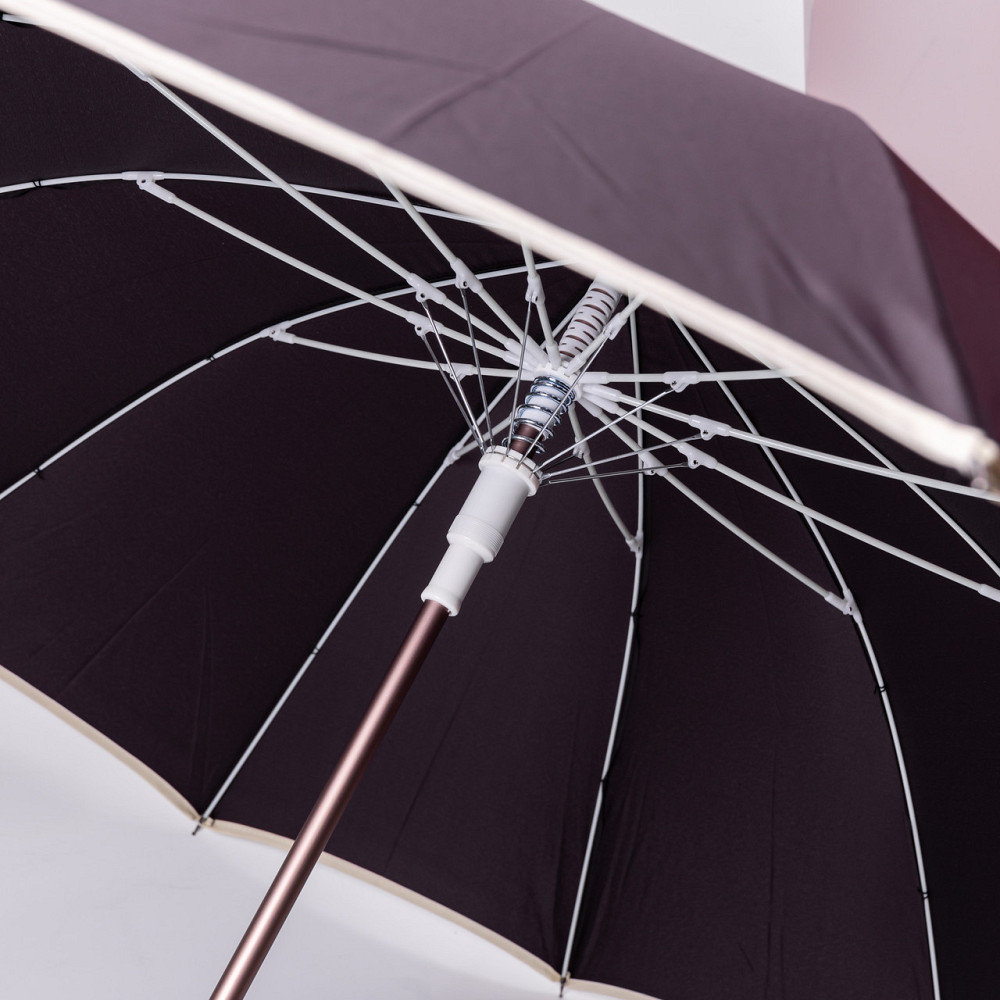 Класичний фіолетовий зонт-трость з чохлом Київ - фото 6