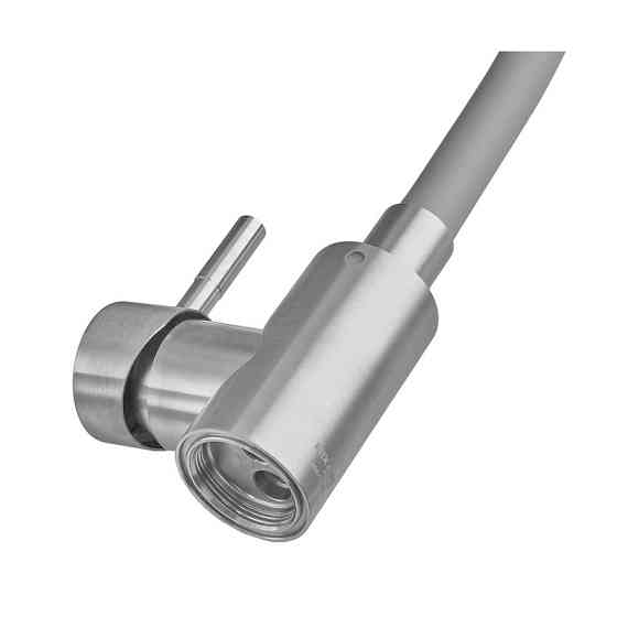 Смеситель для кухни MIXXUS SUS-011-T REFL.GRAY с силиконовым изливом из нерж. стали SUS304, излив серый (MI8227) Киев