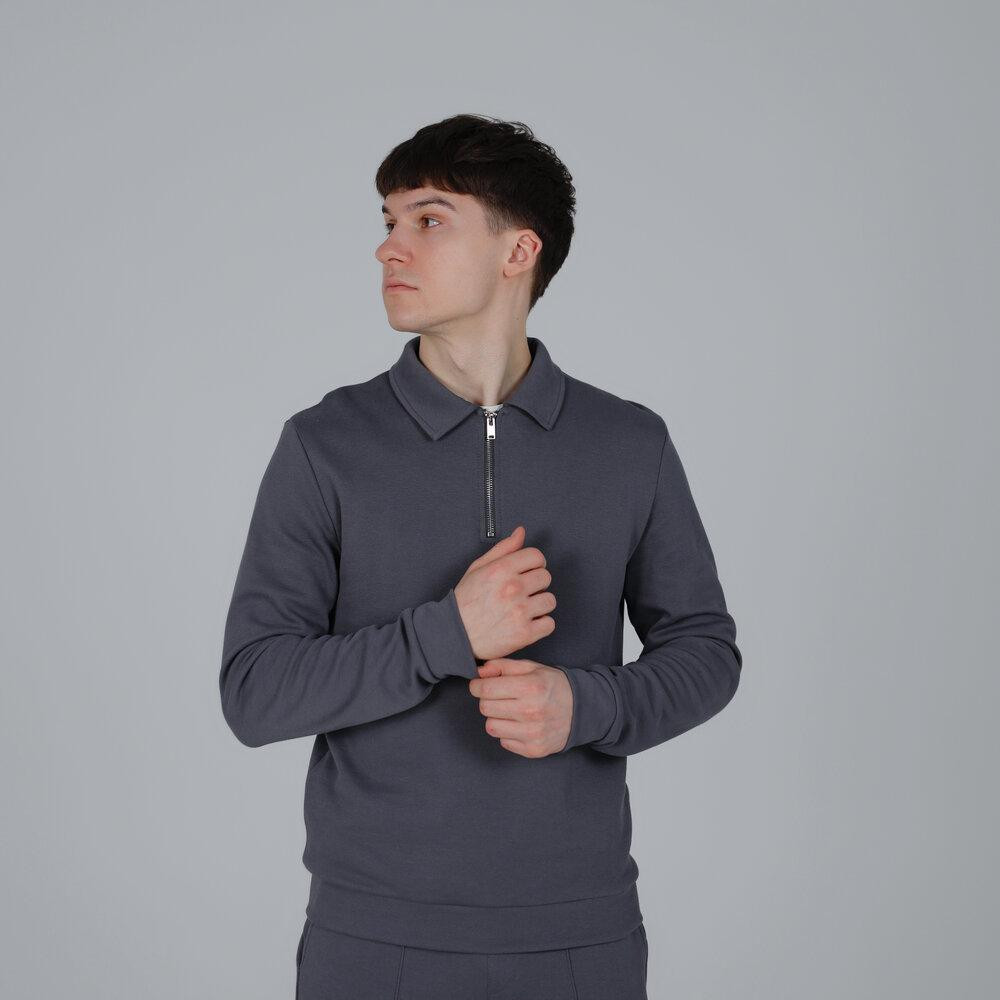 Темно-серый спортивный костюм для мужчин Pobedov Binance. Весна-осень спортивный комплект Киев - изображение 15