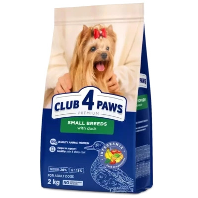 Сухий корм для собак Club 4 Paws Преміум з качкою для малих порід 2 кг (4820269144637) Вінниця - фото 1