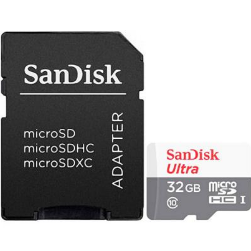 Карта пам'яті microSDHC 32Гб Class 10 (UHS-1) 100Мб/с SanDisk Ultra + adapter SD Житомир
