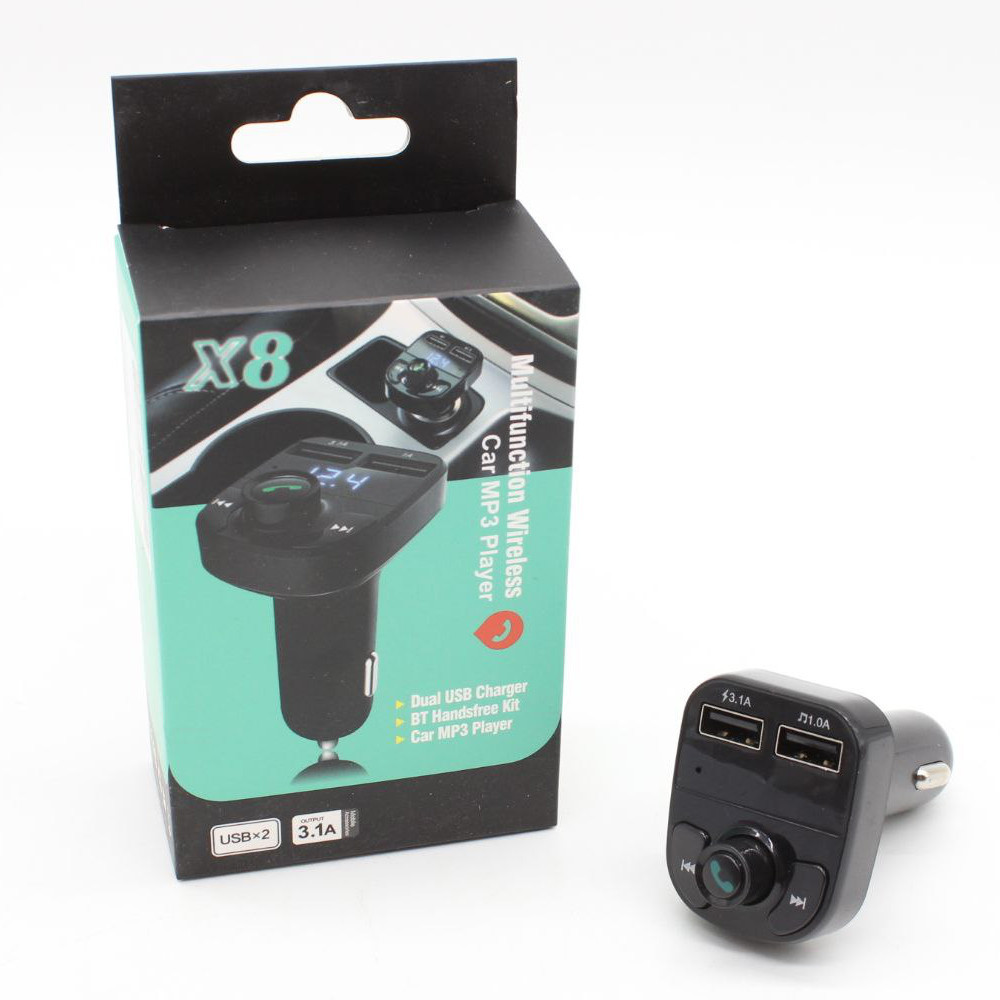 ФМ-трансмиттер с Bluetooth, CAR X8 BT, с 2-мя USB / Автомобильный FM модулятор с подсветкой Киев - изображение 10