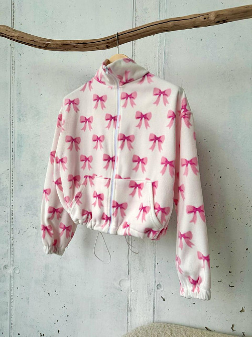 Женский стильный теплый свитшот с принтом на флисе Одесса - изображение 15