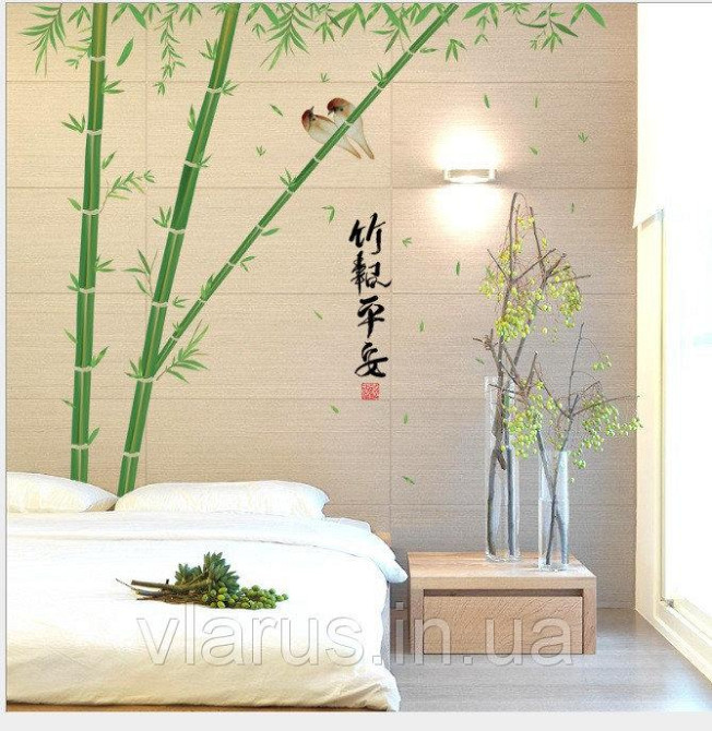 Вінілова наклейка на стіну Бамбук Київ - фото 1