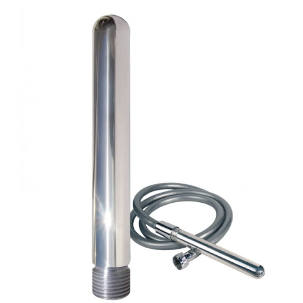 Анальний душ со шлангом Joy Division Aluminium Intimate Douche, стальной Sex Aura Киев - изображение 1