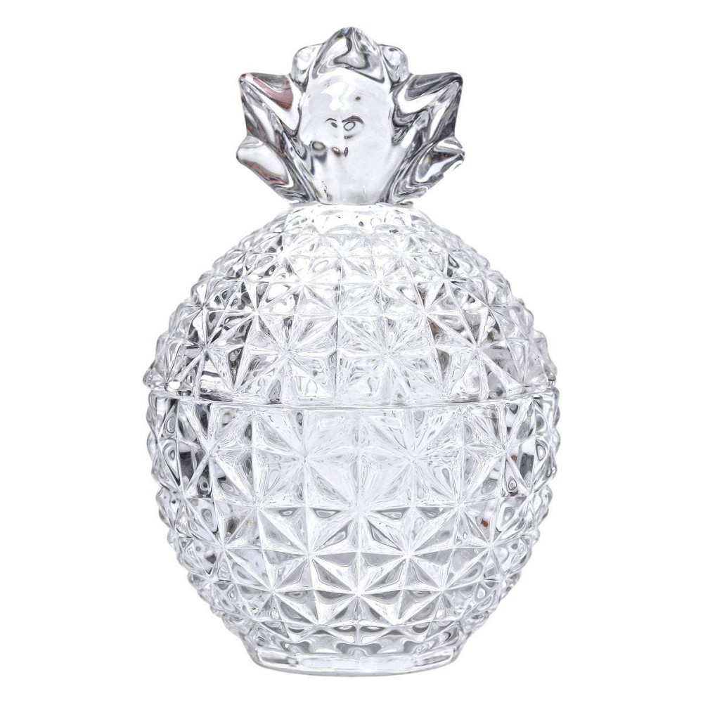 Конфетница с крышкой Ø9 см ваза конфетница стеклянная прозрачная ананас HP-4-112 Киев - изображение 2