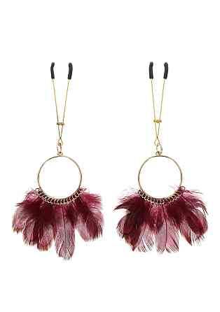 Зажимы на соски Tweezers With Feathers Sex Aura Киев