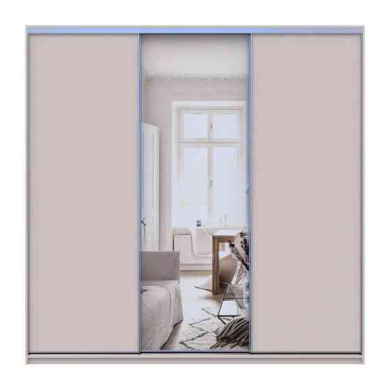 Шкаф-купе Doros Сити Лайт Кашемир 2 ДСП/1 зеркало 225х60х225 (80736383) Днепр