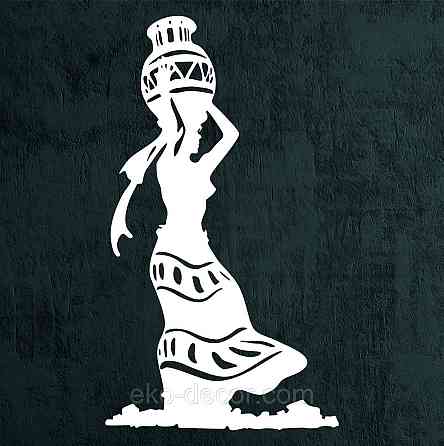 Декоративное настенное Панно «Индийка», Декор на стену 50*34 см, Белый Киев