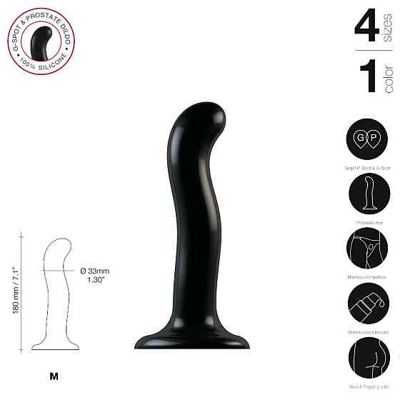Насадка для страпона Strap-On-Me P&G-Spot Dildo, силикон, размер M Sex Aura Київ
