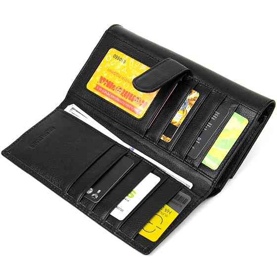 Універсальний жіночий гаманець ST Leather 19388 Чорний Київ