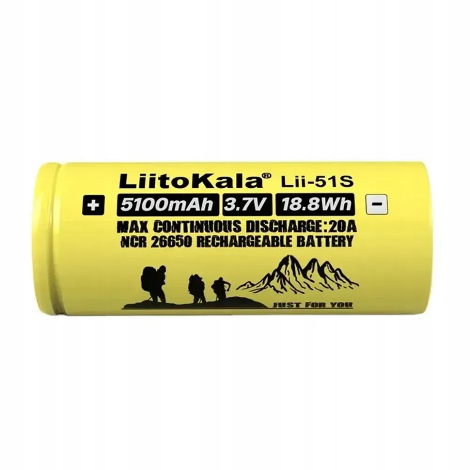 Акумулятор Liitokala Lii-51S-PCB 5100 mAh 20A 26650 Li-ion Київ - фото 1