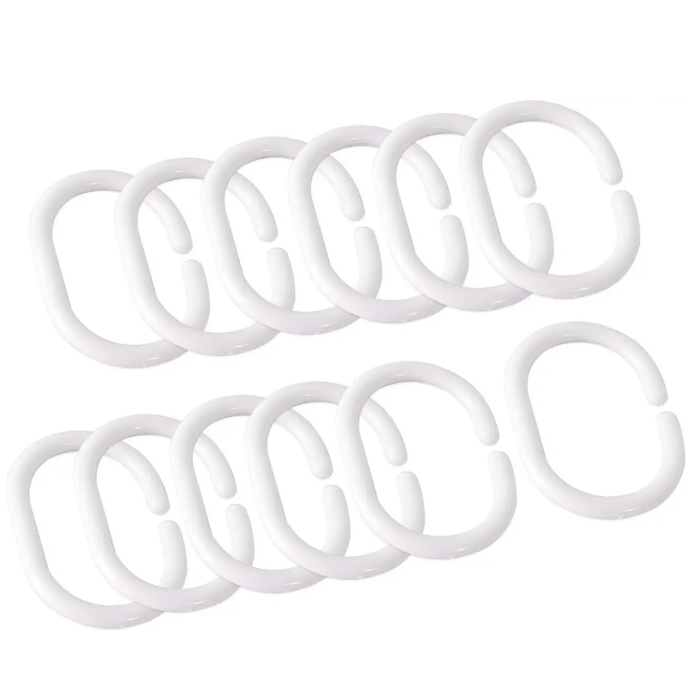 Шторка для ванной и душа с кольцами 180x180 см водостойкая, шторка для ванной комнаты с крючками,PEVA, однотонный серый Каменец-Подольский - изображение 2