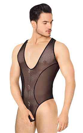 Чоловіче боді - Body 4609, black - XL Sex Aura Київ