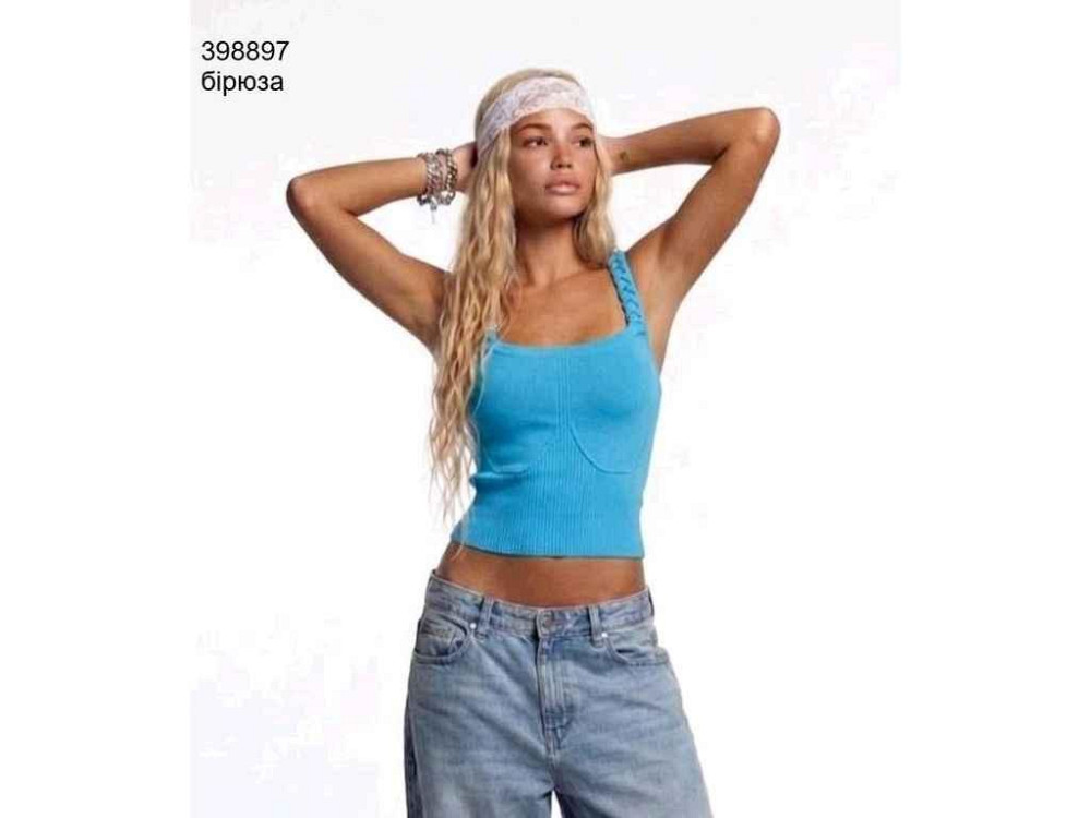 Топ жен 91719 арт.00-00398897 р.one size бирюзовый ТМ FAMILY Киев - изображение 1
