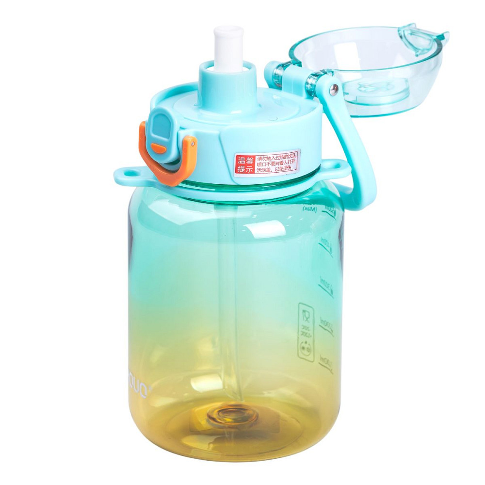 Yiwu Пляшка для води багаторазова 700 мл пляшечка з трубочкою для спорту та школи 16.5 см HP-14 Коломия - фото 3