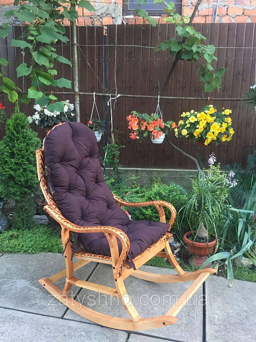 Кресло качалка с подушкой на подарок Киев - изображение 6