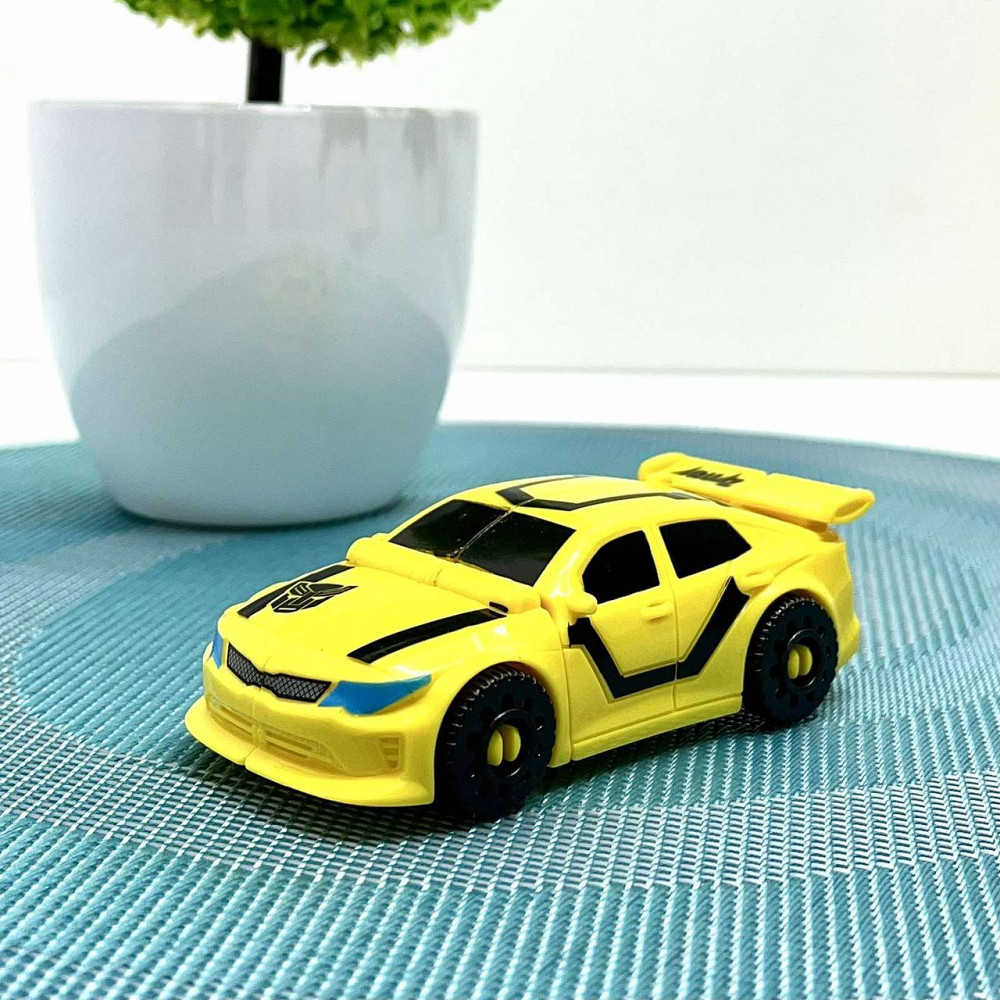 Трансформер Спорткар 3в1 висота 20см робот + машина в коробці Жовтий (Q1914) Чернігів - фото 3