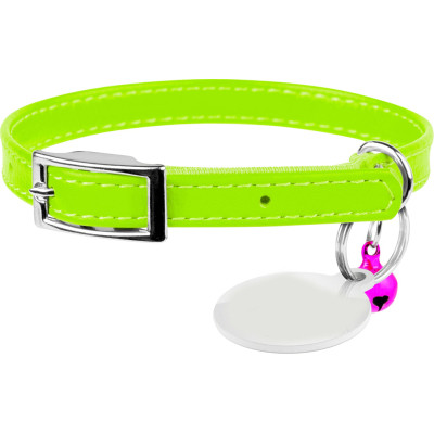 Нашийник для тварин WAUDOG Glamour з QR паспортом Д 22-30 см салатовий (32485) Вінниця - фото 1