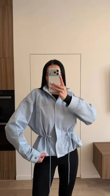 Женская замшевая куртка с талией Одесса - изображение 20