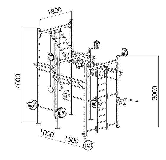 Кроссфит станция V`Noks EXO 6-2 Киев