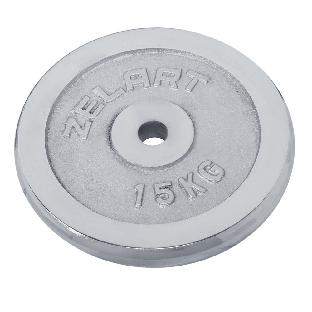 Диск хромированный 15 кг 30 мм Zelart-7786-15 Киев - изображение 3