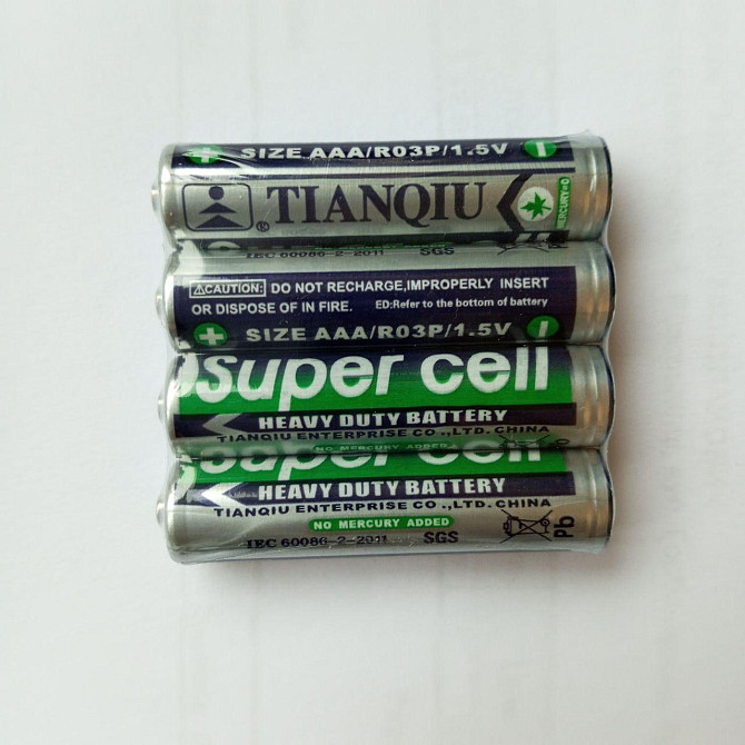 Батарейка 1.5V AАA/R03Р, 4 штуки в блистере цена за блистер Полтава - изображение 1