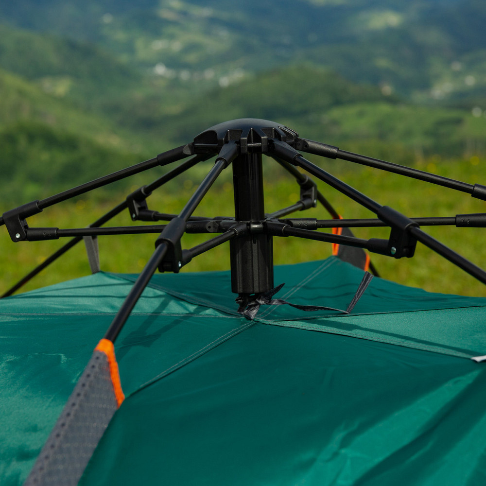 Автоматическая двухместная палатка водонепроницаемая зеленая Киев - изображение 10