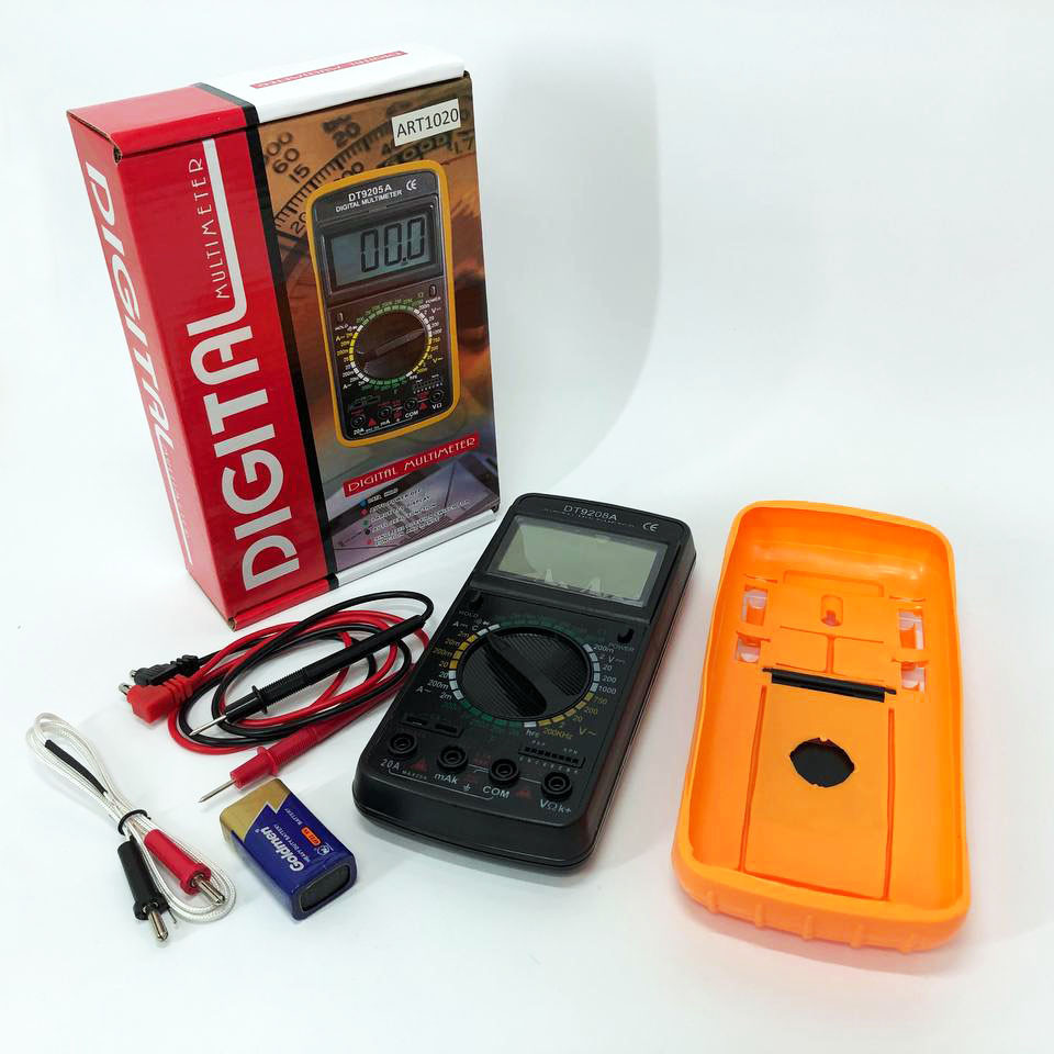 Портативний мультиметр цифровий Digital DT-9208A, Перевірений мультиметр побутовий FR-34 Львів - фото 12