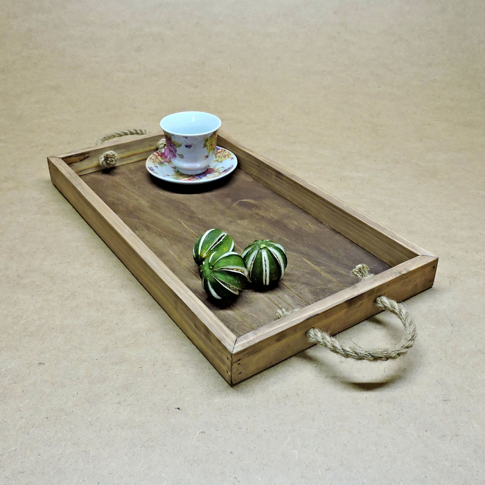 Піднос дерев'яний "Шарлеруа 50х27" капучино Миколаїв - фото 1