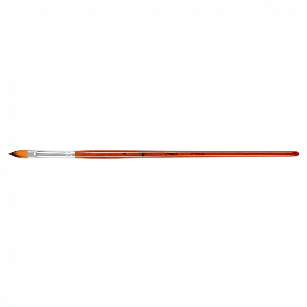 Пензель худож. синтетика "Santi" Studio", коротка ручка, язик кішки, №8 310914, шт Київ - фото 1