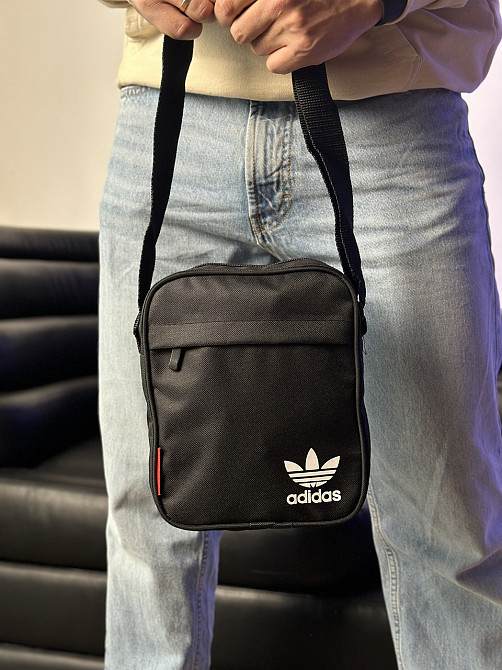 Барстека Adidas, Мужская сумка через плечо Текстильная барсетка на три отделенияMasterSem Киев - изображение 6